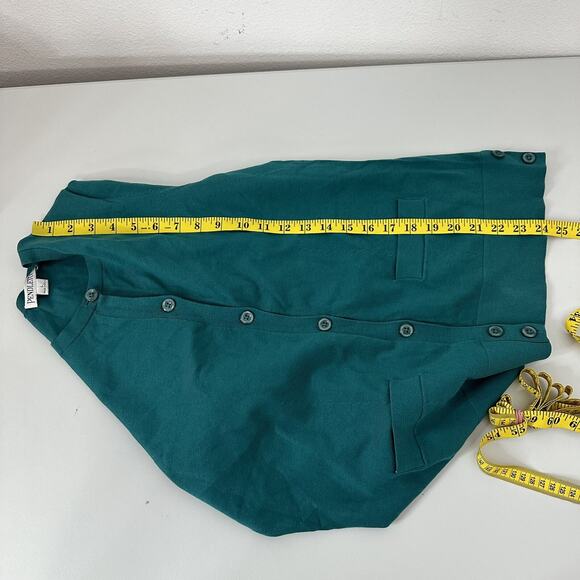 Pendleton Sweater Womens Large Blue Green Silk Blend Button Career Cardigan Knit - Picture 12 of 13